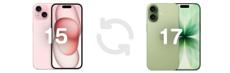 iPhone15からiPhone17へ買い替え