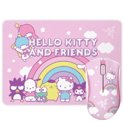 RAZER DeathAdder Essential ＋ Goliathus Medium Bundle (Hello Kitty and Friends Edition) [有線/USB]